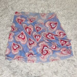 SHEIN Bikini Heart Pattern Wrap